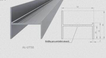 UT profil 50x44 mm pro okenicový profil P113