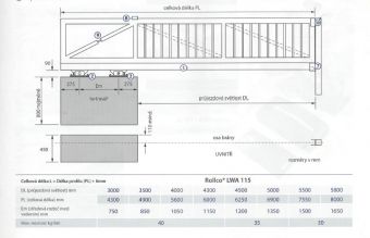 Hliníkový C profil Rollco LWA 115 - 3 m
